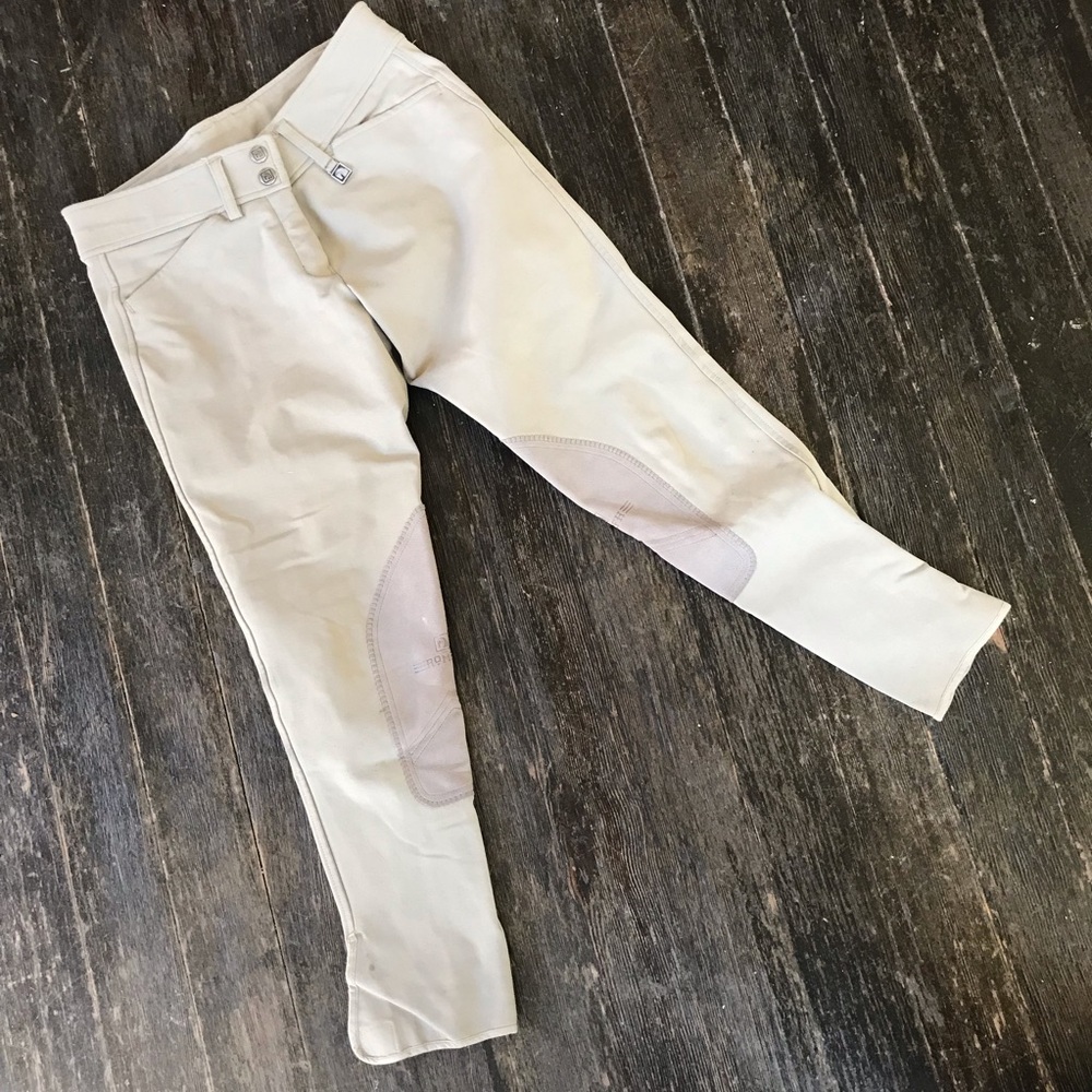 ROMPH Equestrian Riding Pants Breeches Jodphurs 26R, beige